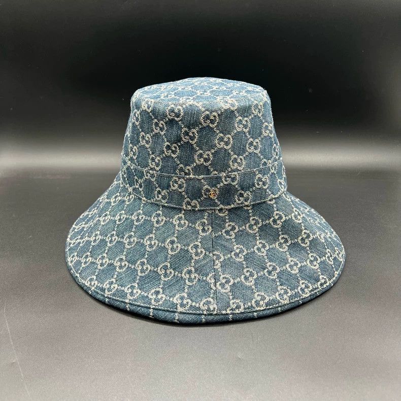 Gucci Gucci Blue GG Pattern Bucket Hat Size ONE SIZE - 2 Thumbnail