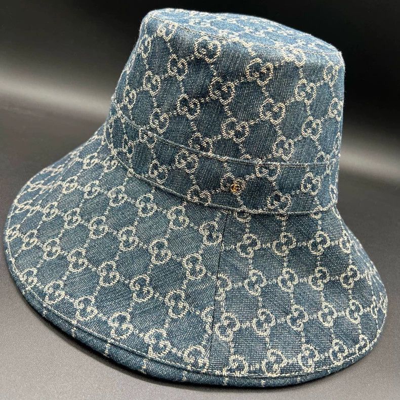 Gucci Gucci Blue GG Pattern Bucket Hat Size ONE SIZE - 3 Thumbnail