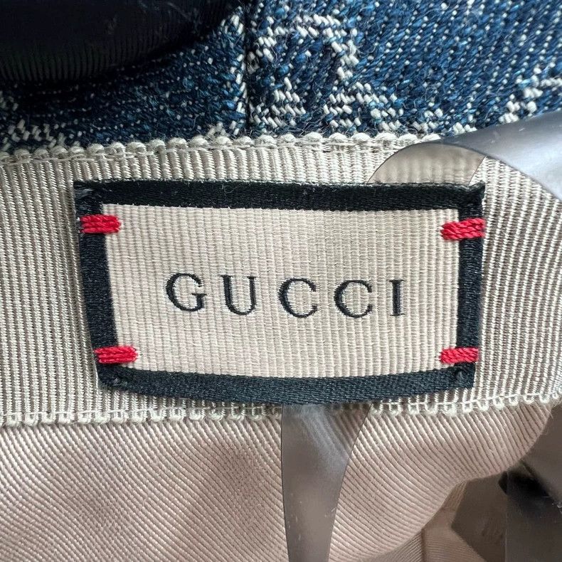 Gucci Gucci Blue GG Pattern Bucket Hat Size ONE SIZE - 4 Thumbnail