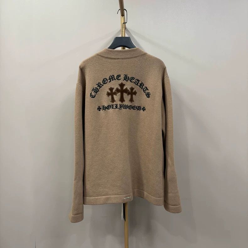 Chrome Hearts Chrome Heart Cross Knit Cardigan Large Size Size US L / EU 52-54 / 3 - 2 Thumbnail