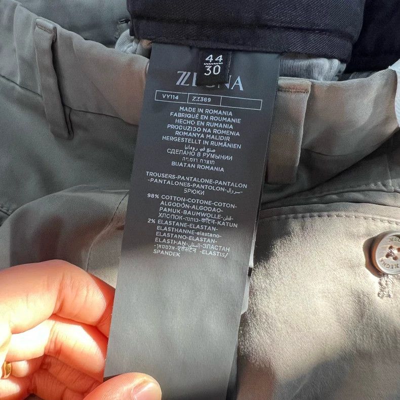 Ermenegildo Zegna Zegna Solid Color Dress Pants Size 44 Size US 44 / EU 60 - 6 Thumbnail