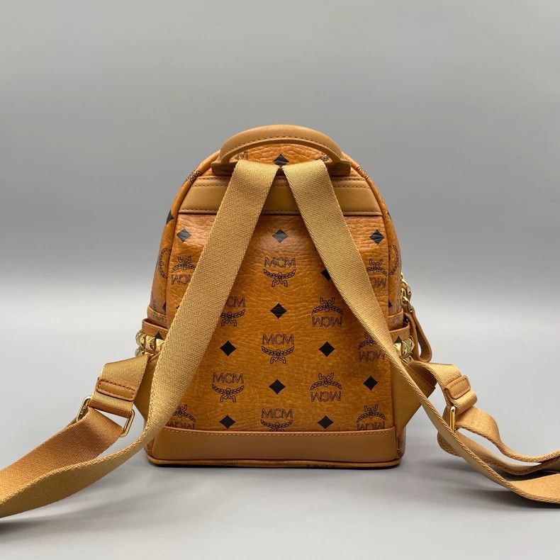 MCM MCM Classic Cognac Mini Backpack 2775 Size ONE SIZE - 2 Thumbnail