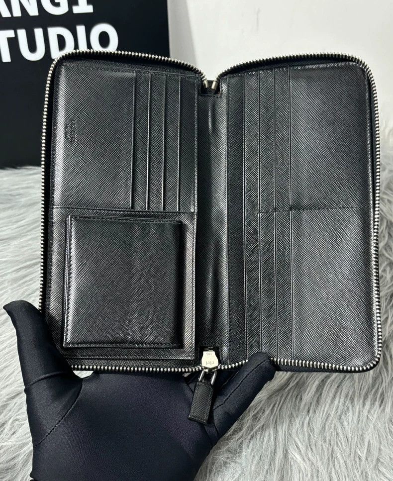 Prada PRADA Long Wallet Card Holder Two-in-One Size ONE SIZE - 7 Thumbnail