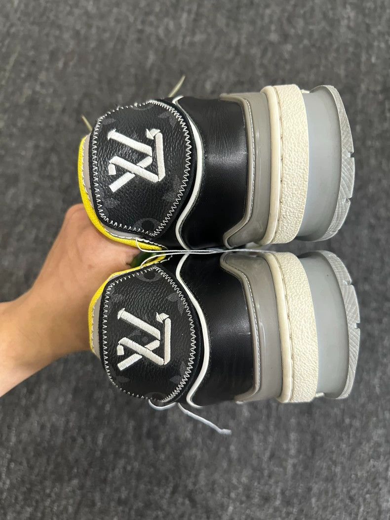 Louis Vuitton Lv Trainer Black with Colorful Laces Size US 8.5 / EU 41-42 - 4 Thumbnail