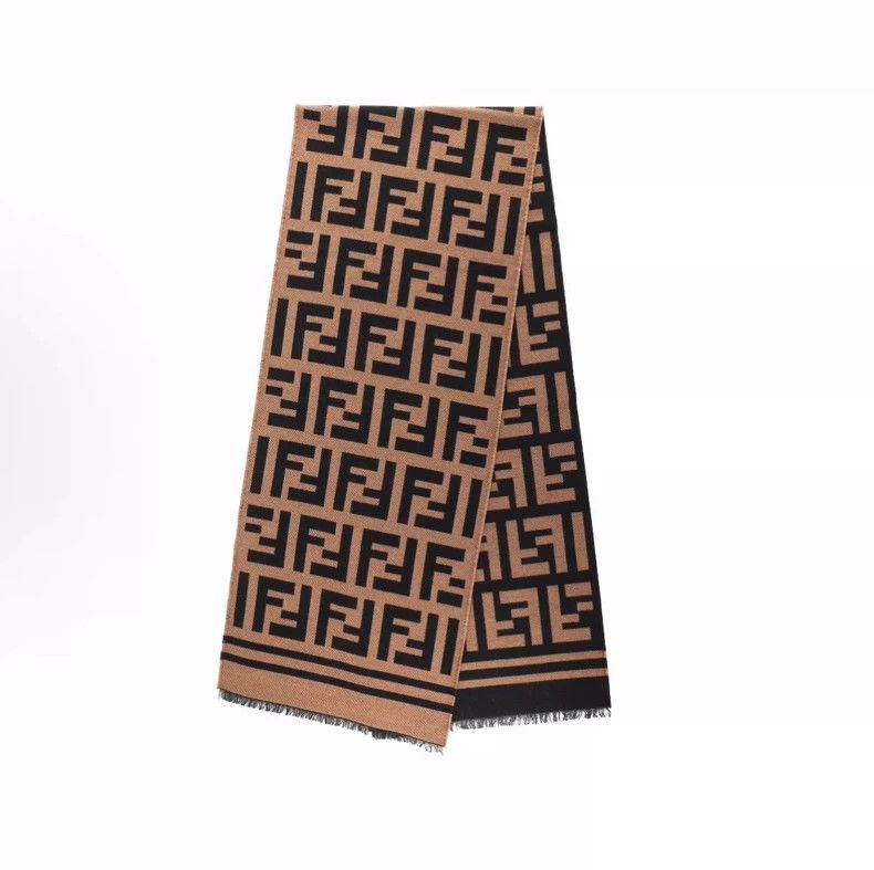 Fendi Fendi Double-Sided Wool Silk Scarf Size ONE SIZE - 2 Thumbnail
