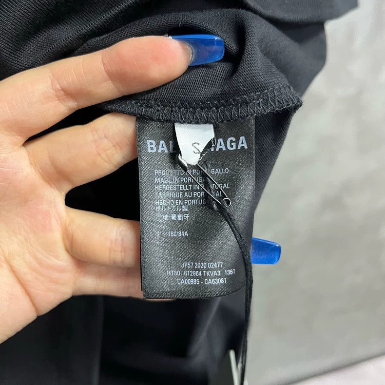 Balenciaga Black Melting Smiley Face Casual T-Shirt Size US S / EU 44-46 / 1 - 4 Thumbnail