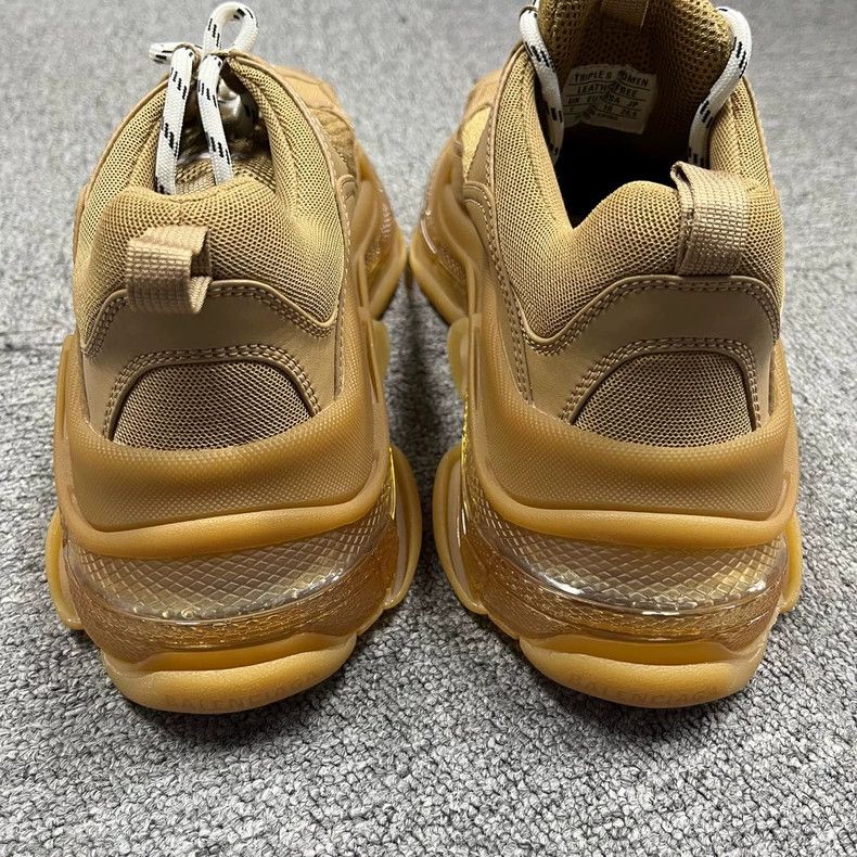 Balenciaga Balenciaga Beige Low-Top Dad Sneakers Size 40 Size US 7 / EU 40 - 3 Thumbnail