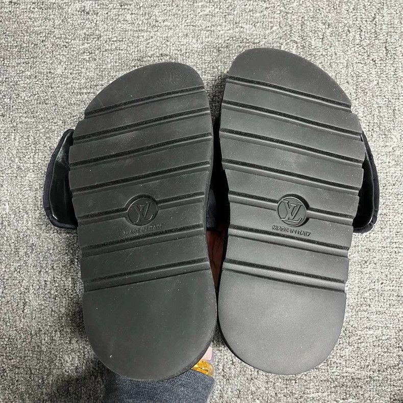 Louis Vuitton Louis Vuitton Black Slip-On Slide Sandals Size US 5.5 / EU 38 - 5 Thumbnail