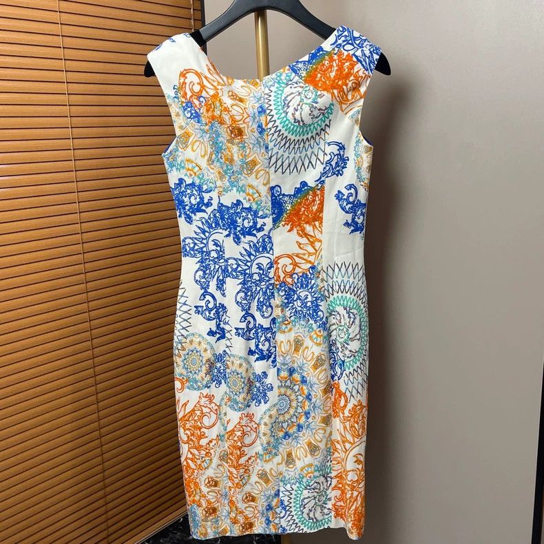 Versace Versace Print Color-Block Sleeveless Dress Size US 42 / EU 58 - 2 Thumbnail