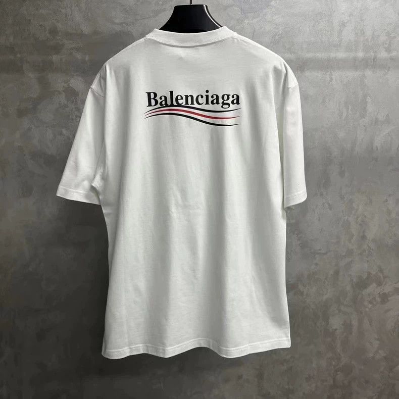 Balenciaga Balenciaga White Logo Print Short Sleeve Tee Size US XS / EU 42 / 0 - 2 Thumbnail