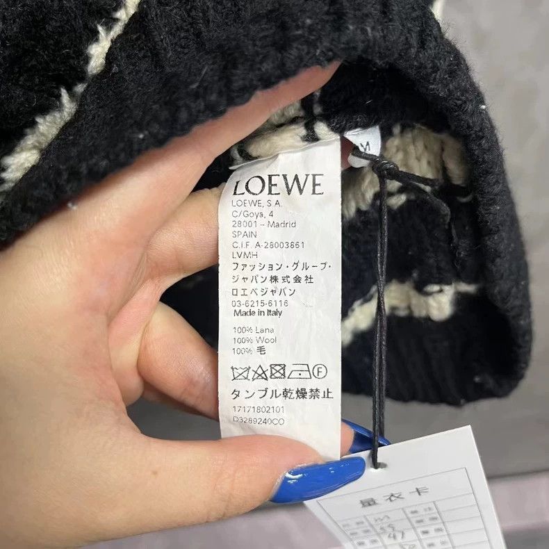 Loewe Black and White Striped Turtleneck Sweater Size US M / EU 48-50 / 2 - 4 Thumbnail