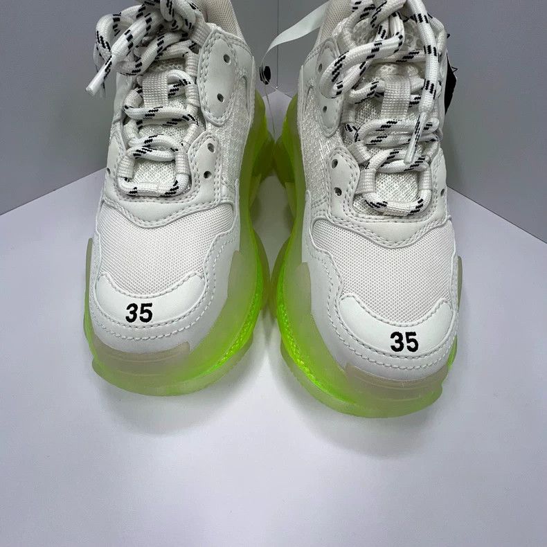 Balenciaga Balenciaga Triple S White Green Sneakers 35 Size Size US 5 / EU 37 - 2 Thumbnail