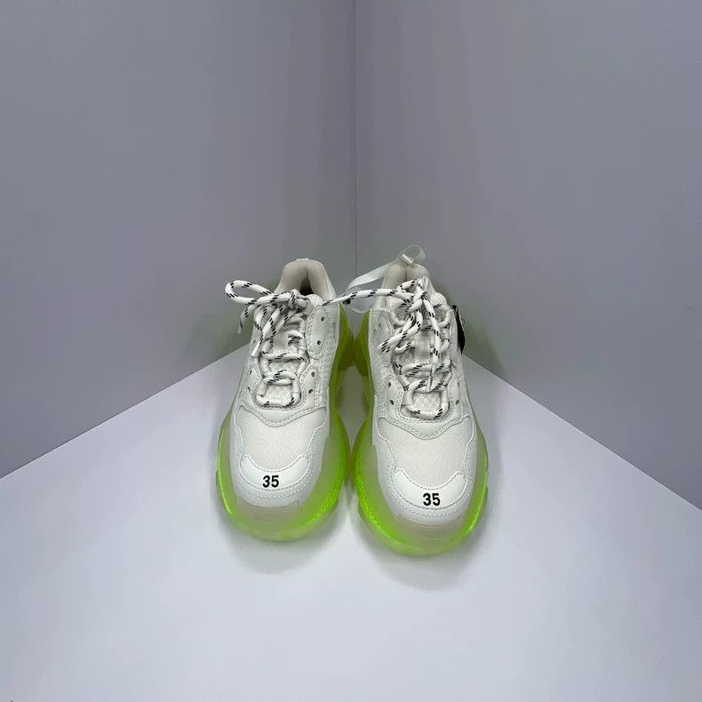 Balenciaga Balenciaga Triple S White Green Sneakers 35 Size Size US 5 / EU 37 - 7 Thumbnail