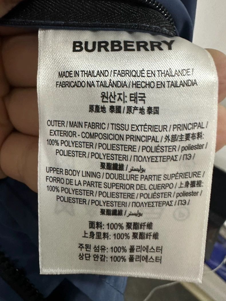 Burberry Burberry Lettered Windbreaker Jacket Size 52 Size US L / EU 52-54 / 3 - 4 Thumbnail