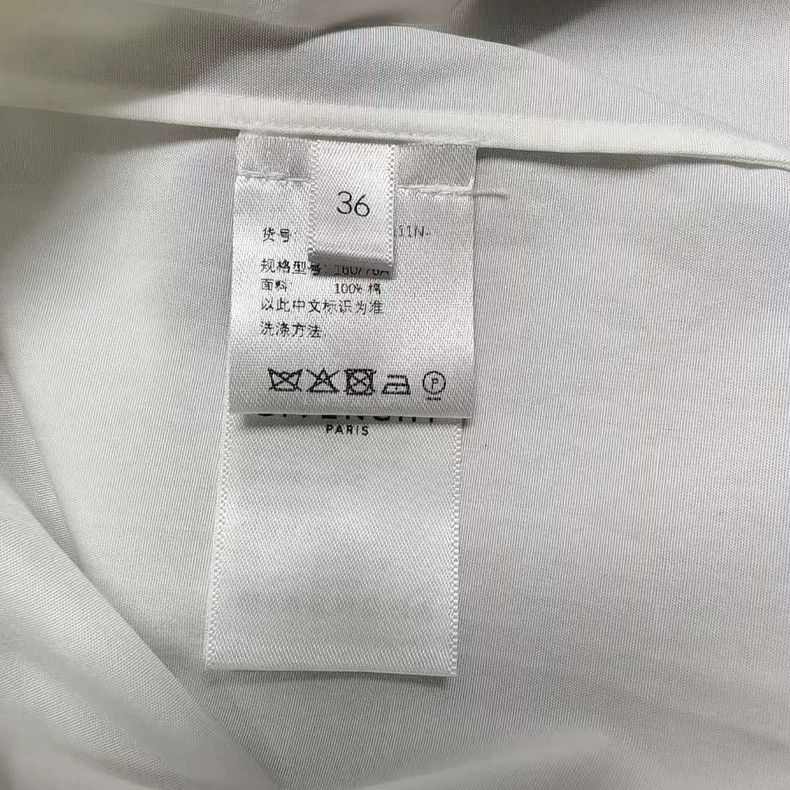 Givenchy Givenchy Women's White Short Sleeve Shirt Size US S / EU 44-46 / 1 - 4 Thumbnail