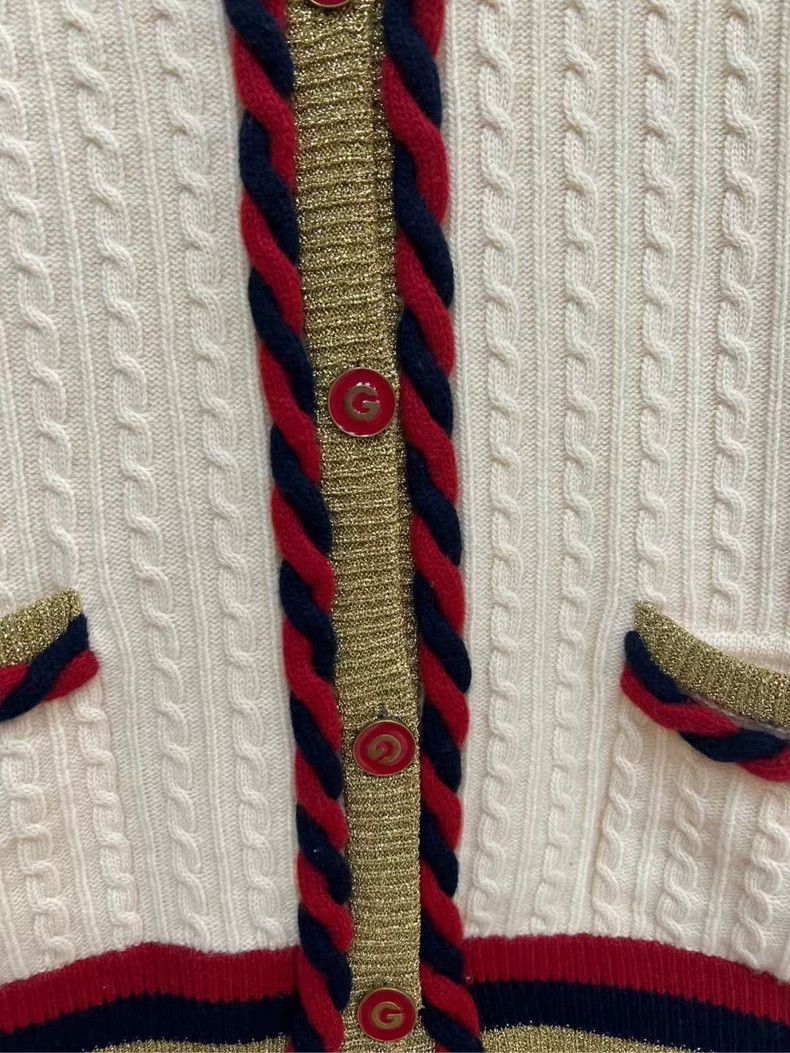 Gucci Gucci Cable Knit Long Cardigan in Cream Size US M / EU 48-50 / 2 - 3 Thumbnail