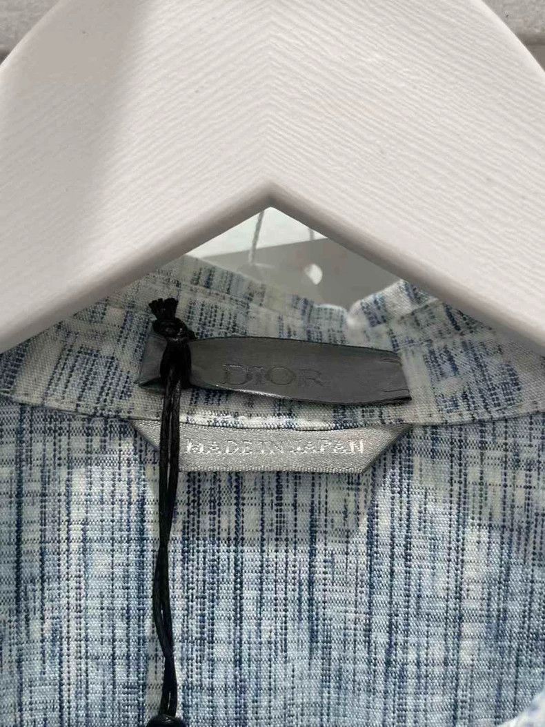 Dior Dior Blue Denim Shirt with Logo Print Size US M / EU 48-50 / 2 - 6 Thumbnail