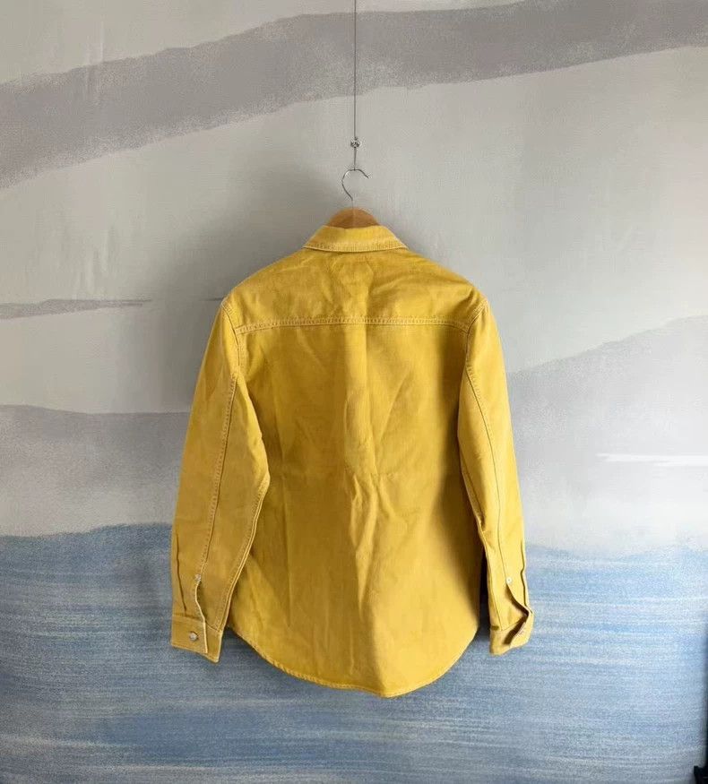 Dior Dior x Stone Island Yellow Embroidered Denim Shirt Size US M / EU 48-50 / 2 - 3 Thumbnail