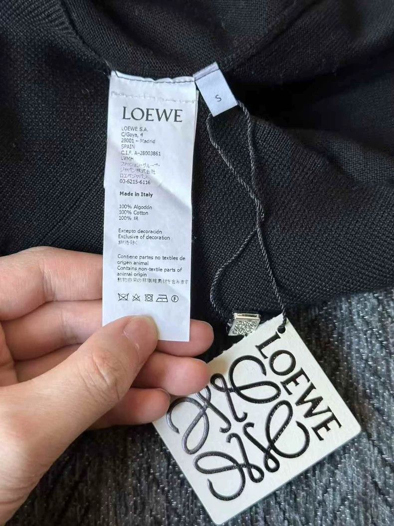 Loewe Loewe Black Embroidered Knitwear Long Sleeve Shirt Size US S / EU 44-46 / 1 - 4 Thumbnail