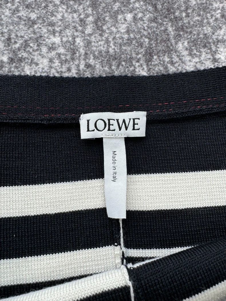 Loewe Loewe Striped Embroidered Logo Knit Top Size US M / EU 48-50 / 2 - 5 Thumbnail