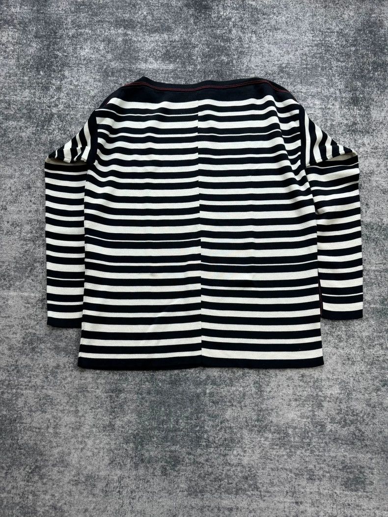 Loewe Loewe Striped Embroidered Logo Knit Top Size US M / EU 48-50 / 2 - 2 Thumbnail