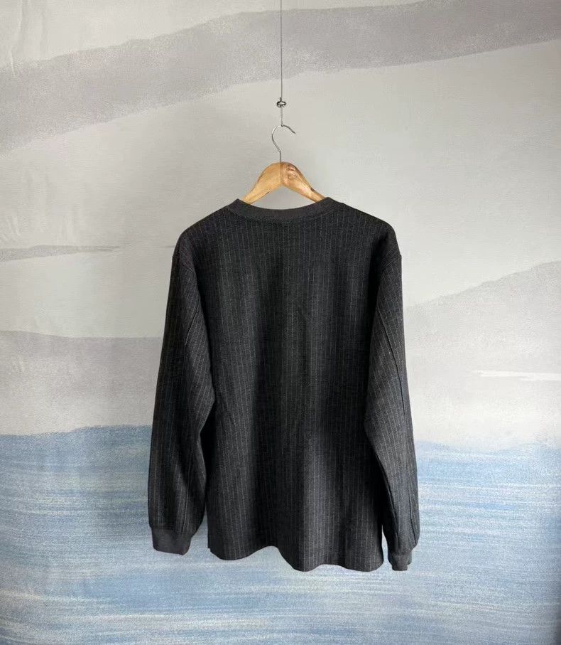 Dior Gray Long Sleeve Emblem Wool Shirt