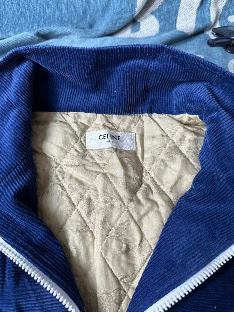 Celine Celine Blue Corduroy Embroidered Jacket Size US S / EU 44-46 / 1 - 4 Thumbnail