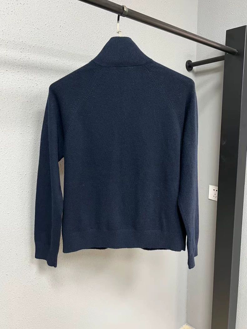 Miu Miu Miu Miu Navy Blue Knit Zipper Cardigan Size US S / EU 44-46 / 1 - 2 Thumbnail