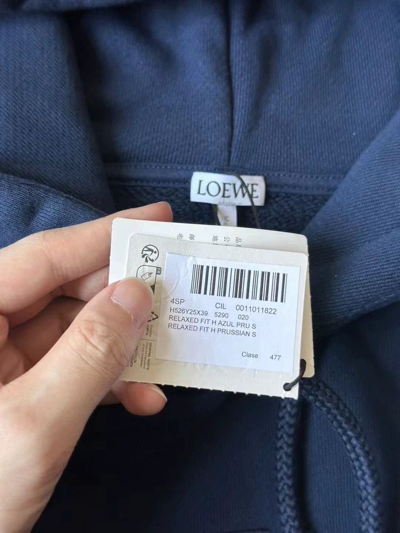 Loewe Loewe Deep Blue Embroidered Logo Hoodie Size US S / EU 44-46 / 1 - 2 Thumbnail