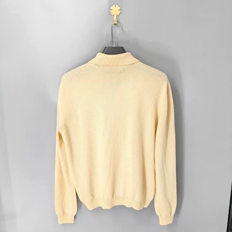Gucci Gucci Yellow Embroidered Wool Knit Sweater Size US L / EU 52-54 / 3 - 2 Thumbnail