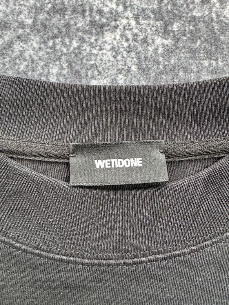 WE11DONE We11done Black Embossed Logo Sweatshirt Size US S / EU 44-46 / 1 - 2 Thumbnail