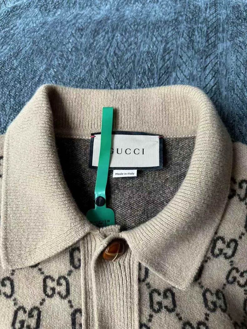 Gucci Gucci Brown Wool Logo Cardigan Coat Size US S / EU 44-46 / 1 - 3 Thumbnail