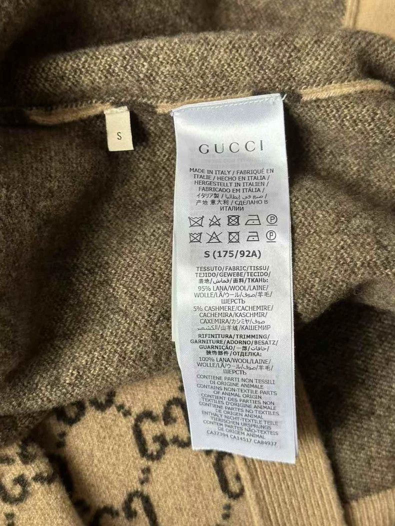 Gucci Gucci Brown Wool Logo Cardigan Coat Size US S / EU 44-46 / 1 - 4 Thumbnail