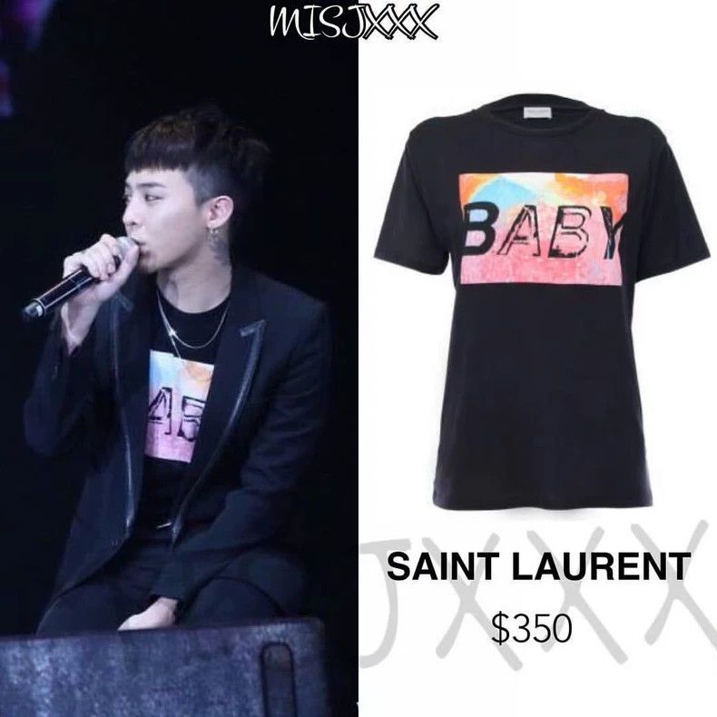 Saint Laurent Paris Saint Laurent Baby Short Sleeve T-Shirt Size US M / EU 48-50 / 2 - 2 Thumbnail