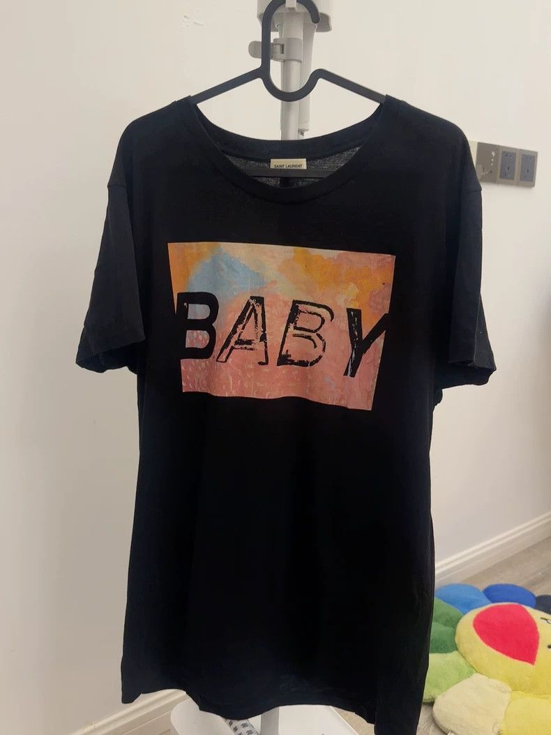 Saint Laurent Paris Saint Laurent Baby Short Sleeve T-Shirt Size US M / EU 48-50 / 2 - 3 Thumbnail