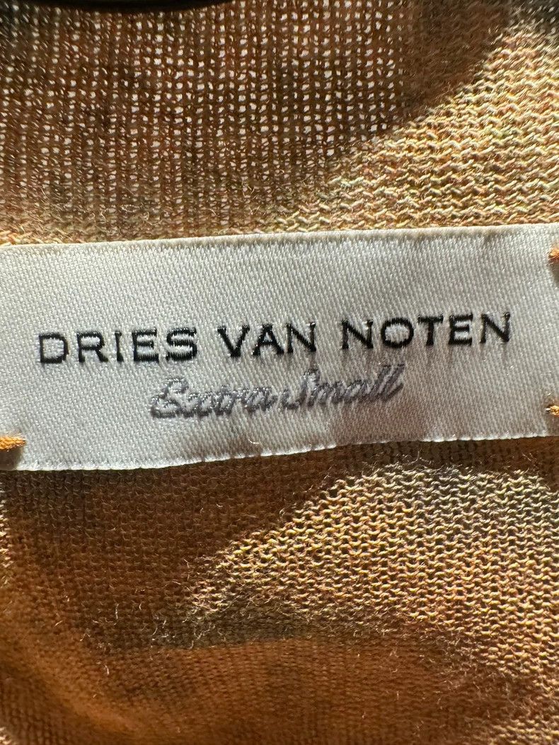 Dries Van Noten Dries Van Noten Tiger Print Transparent Cardigan Size US XS / EU 42 / 0 - 3 Thumbnail