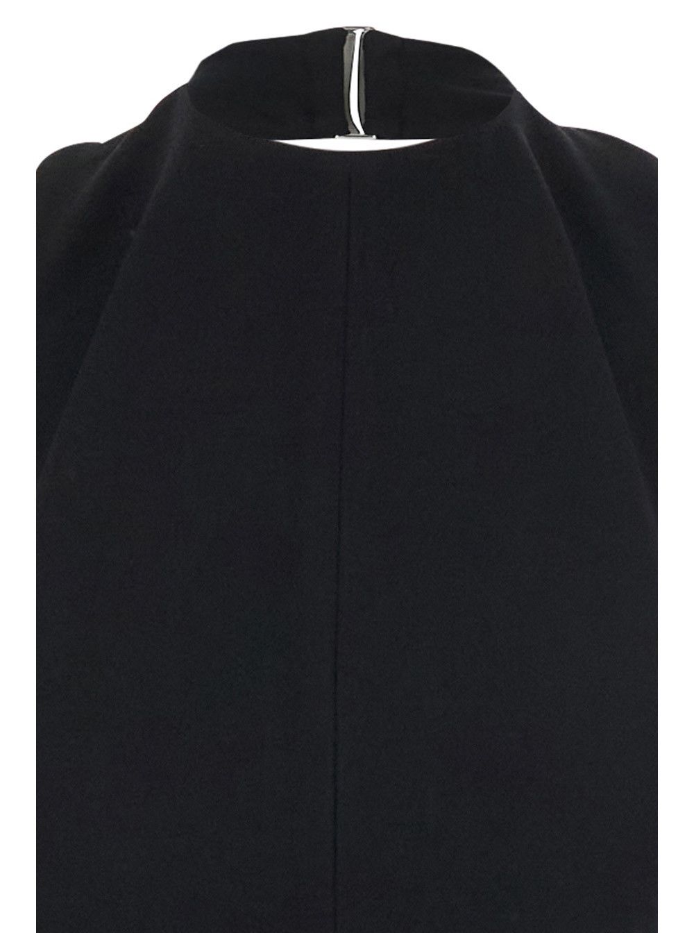 Jacquemus 'La Robe Favola' Black Long Dress with High American Neckline and Flared Design in Tech Fabric Woman Size M / US 6-8 / IT 42-44 - 3 Thumbnail
