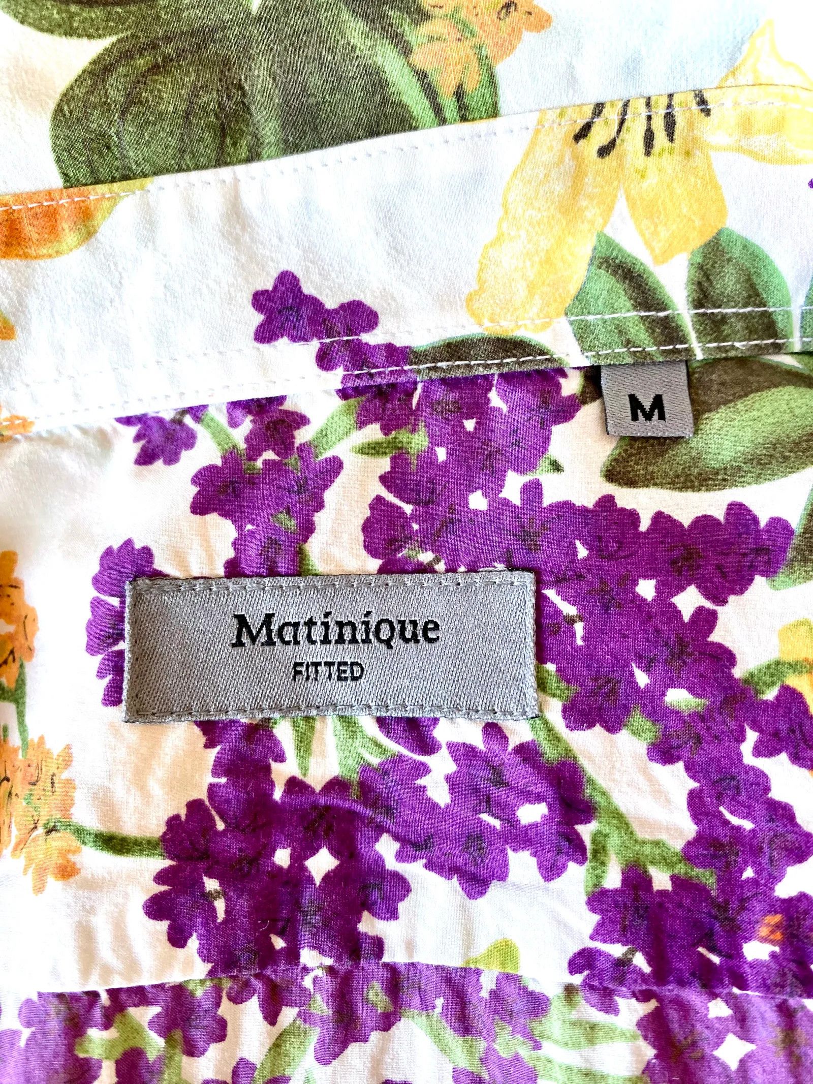 Matinique Matinique Kortärmad blommig skjorta Shirt Size US M / EU 48-50 / 2 - 2 Thumbnail