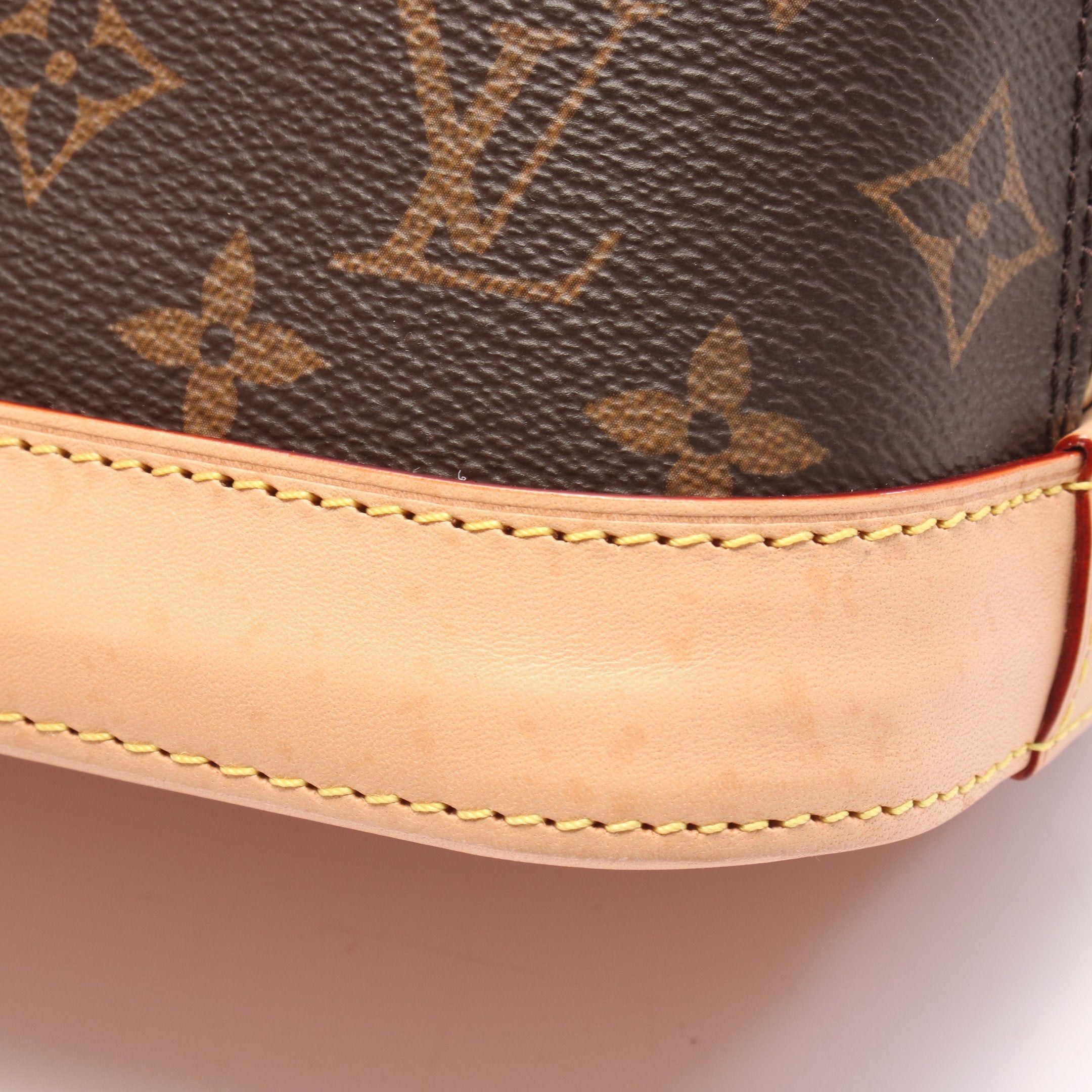 Louis Vuitton Louis Vuitton Alma Bb Monogram Handbag Leather Brown Size ONE SIZE - 5 Thumbnail