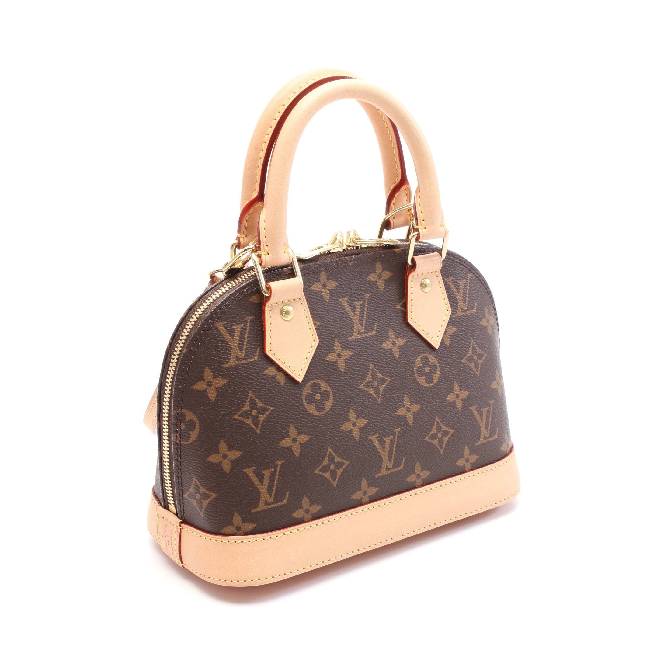 Louis Vuitton Louis Vuitton Alma Bb Monogram Handbag Leather Brown Size ONE SIZE - 2 Thumbnail