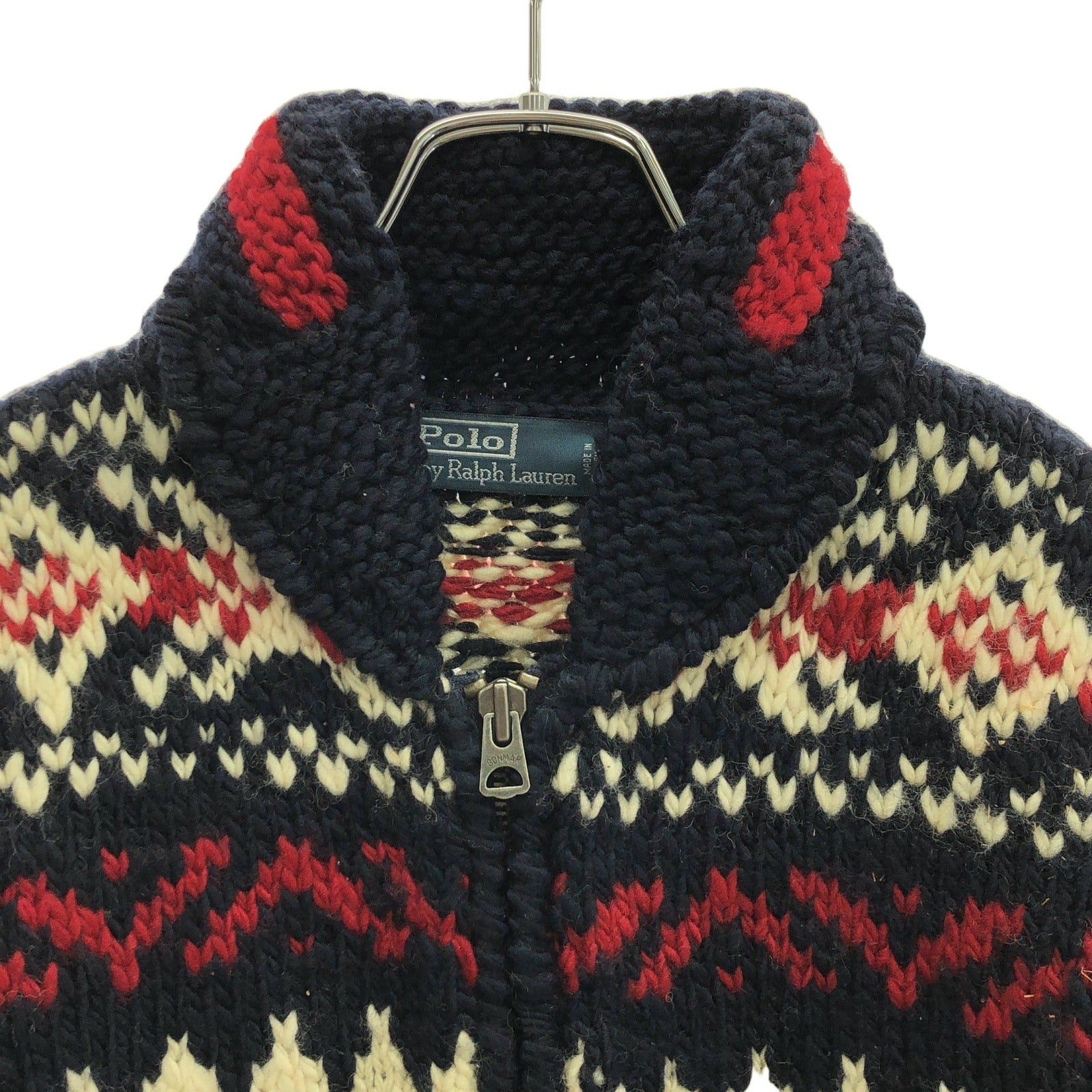 Ralph Lauren Ralph Lauren Knitted Jacket Wool Navy Size ONE SIZE - 3 Thumbnail