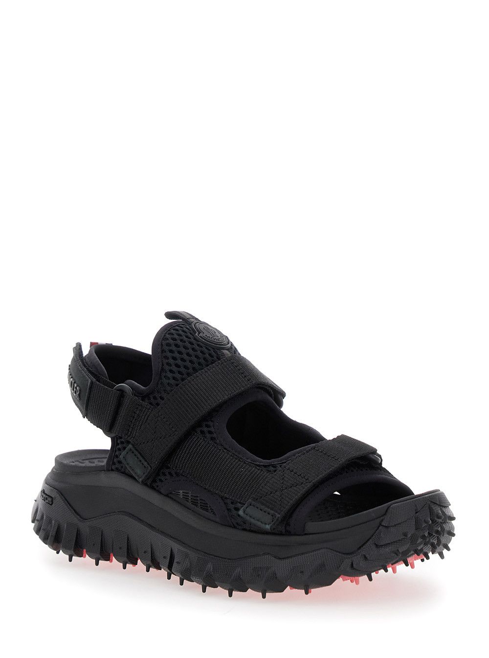 Moncler 'Trailgrip Vela' Black Sandals with Logo on the Tongue and Cut-Out Detail in Tech Fabric Size US 6 / IT 36 - 2 Thumbnail