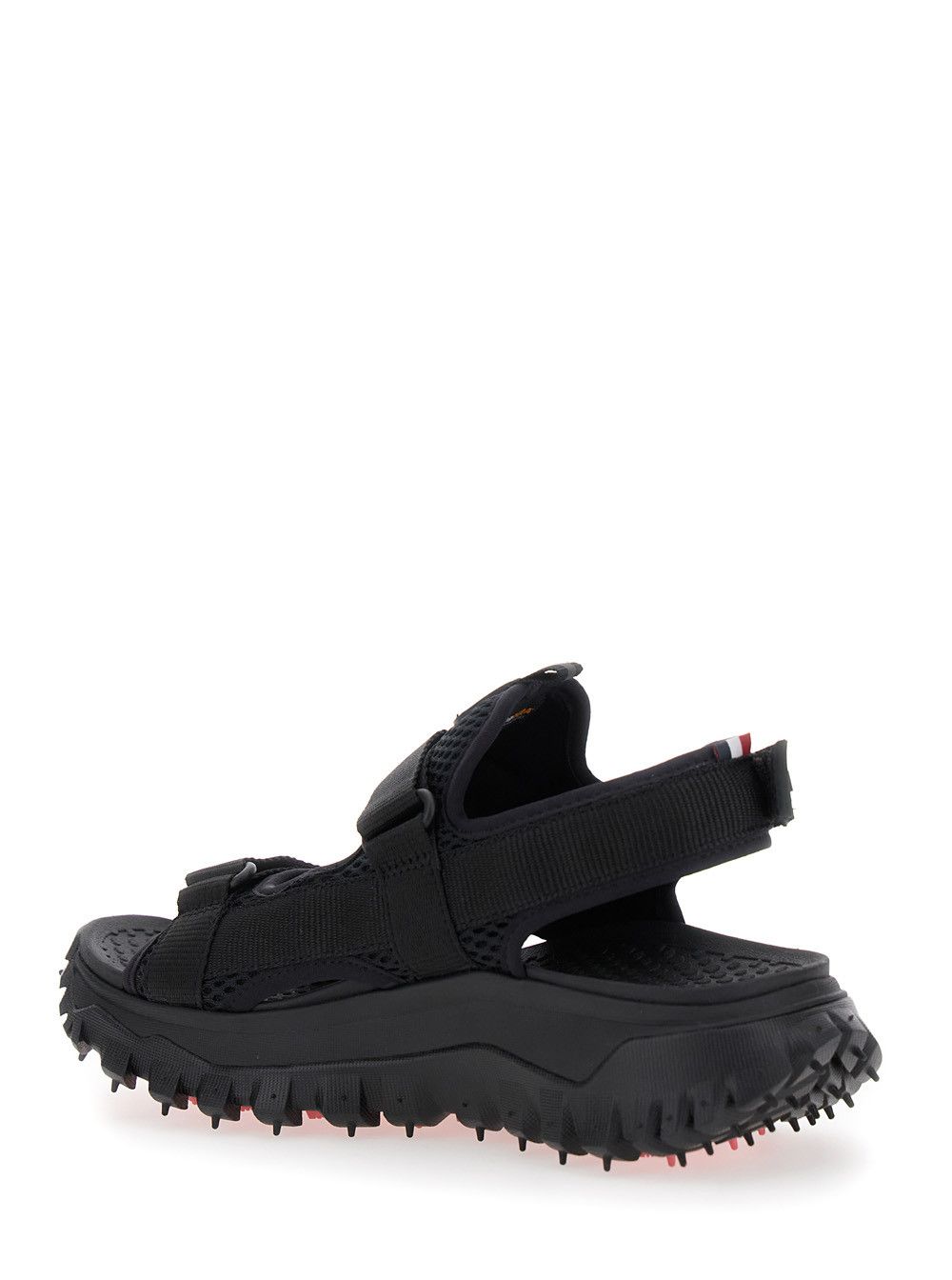 Moncler 'Trailgrip Vela' Black Sandals with Logo on the Tongue and Cut-Out Detail in Tech Fabric Size US 6 / IT 36 - 3 Thumbnail