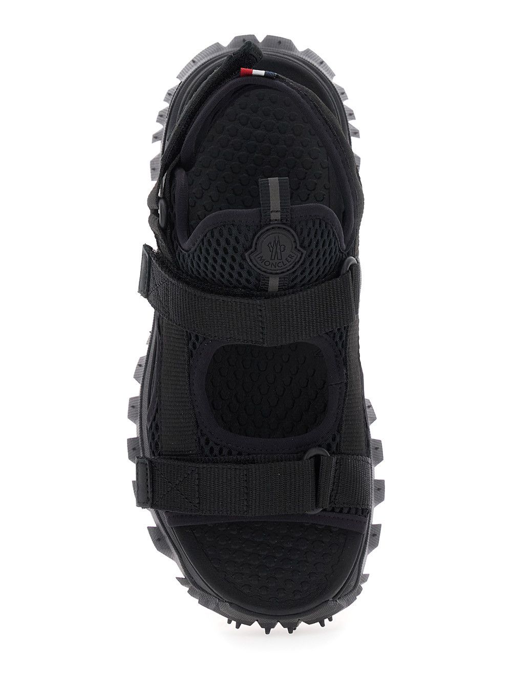 Moncler 'Trailgrip Vela' Black Sandals with Logo on the Tongue and Cut-Out Detail in Tech Fabric Size US 6 / IT 36 - 4 Thumbnail