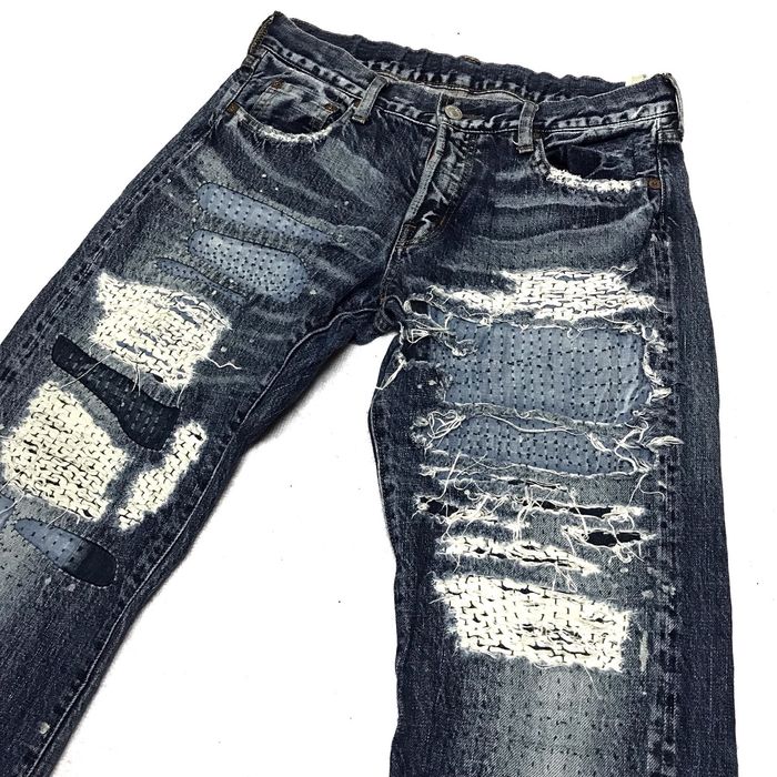 Distressed Denim Denim&Dungaree Used Distressed Denim Selvedge