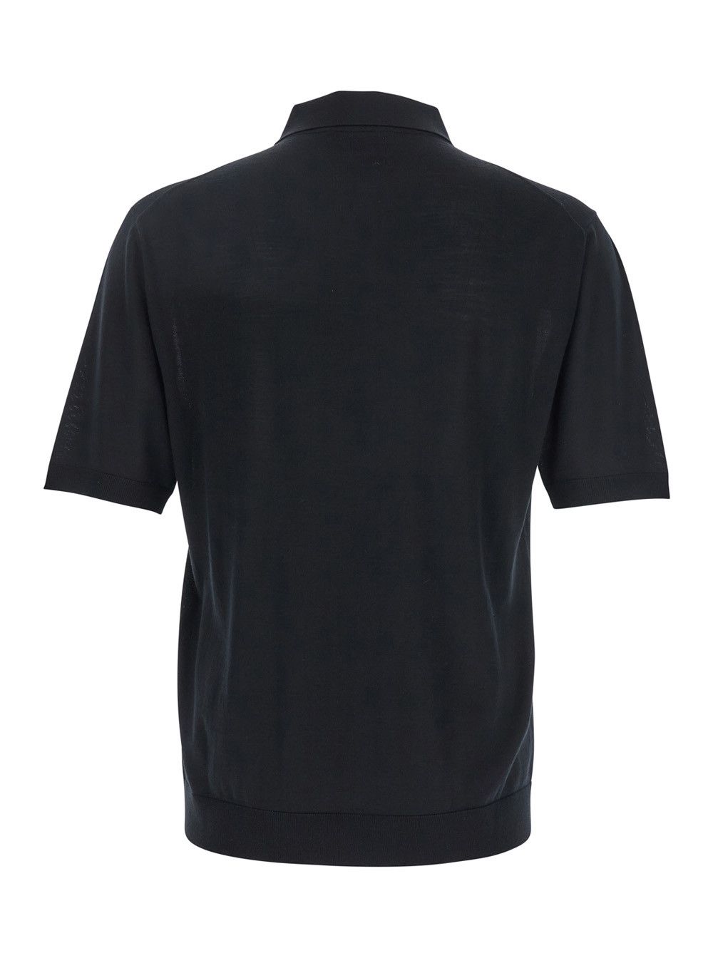 Gucci Black Polo Shirt with Chest Pocket and Embroidered Logo on the Front in Fine Silk Knit Man Size US XL / EU 56 / 4 - 2 Thumbnail