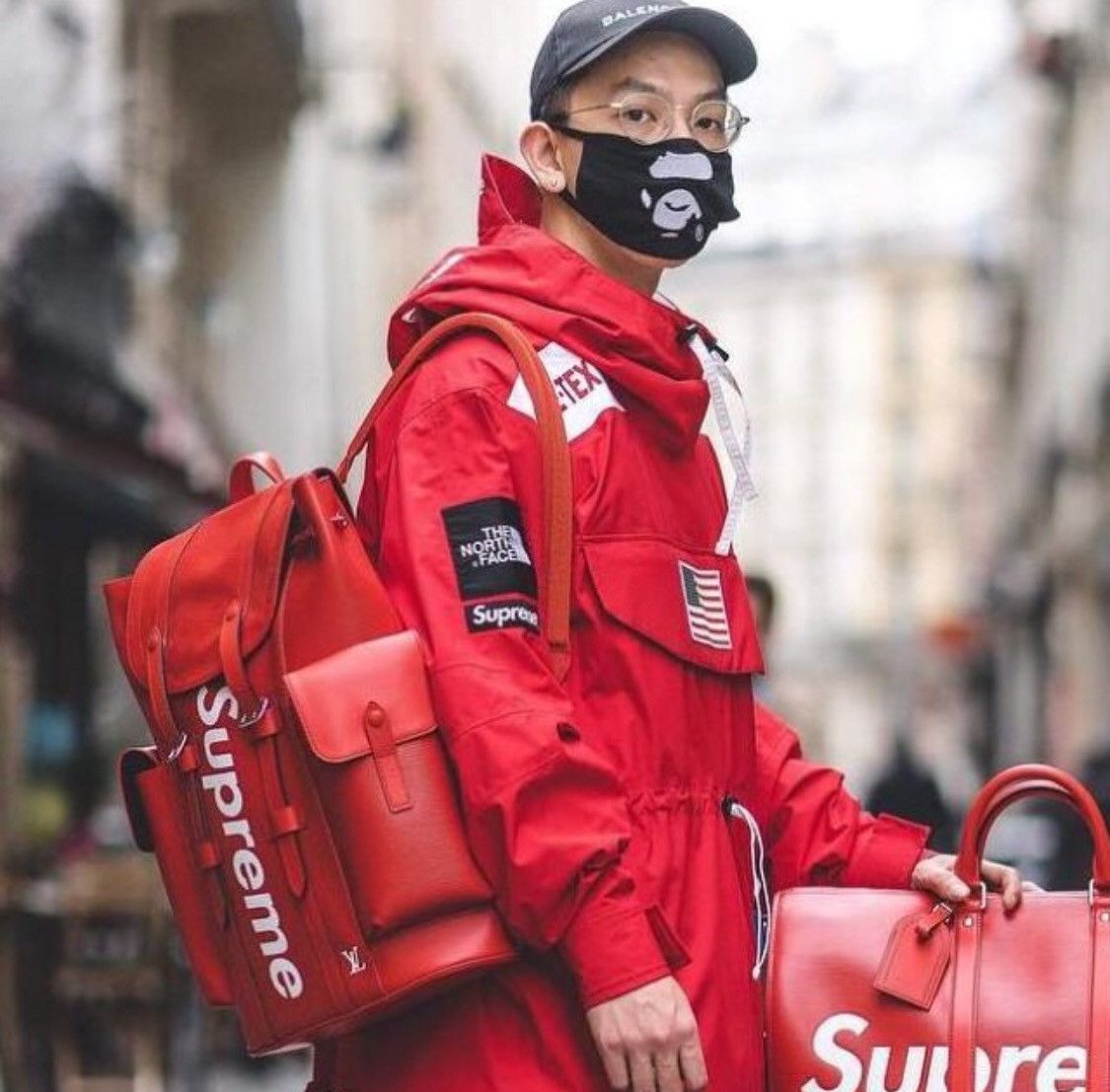 Supreme the north face pullover online