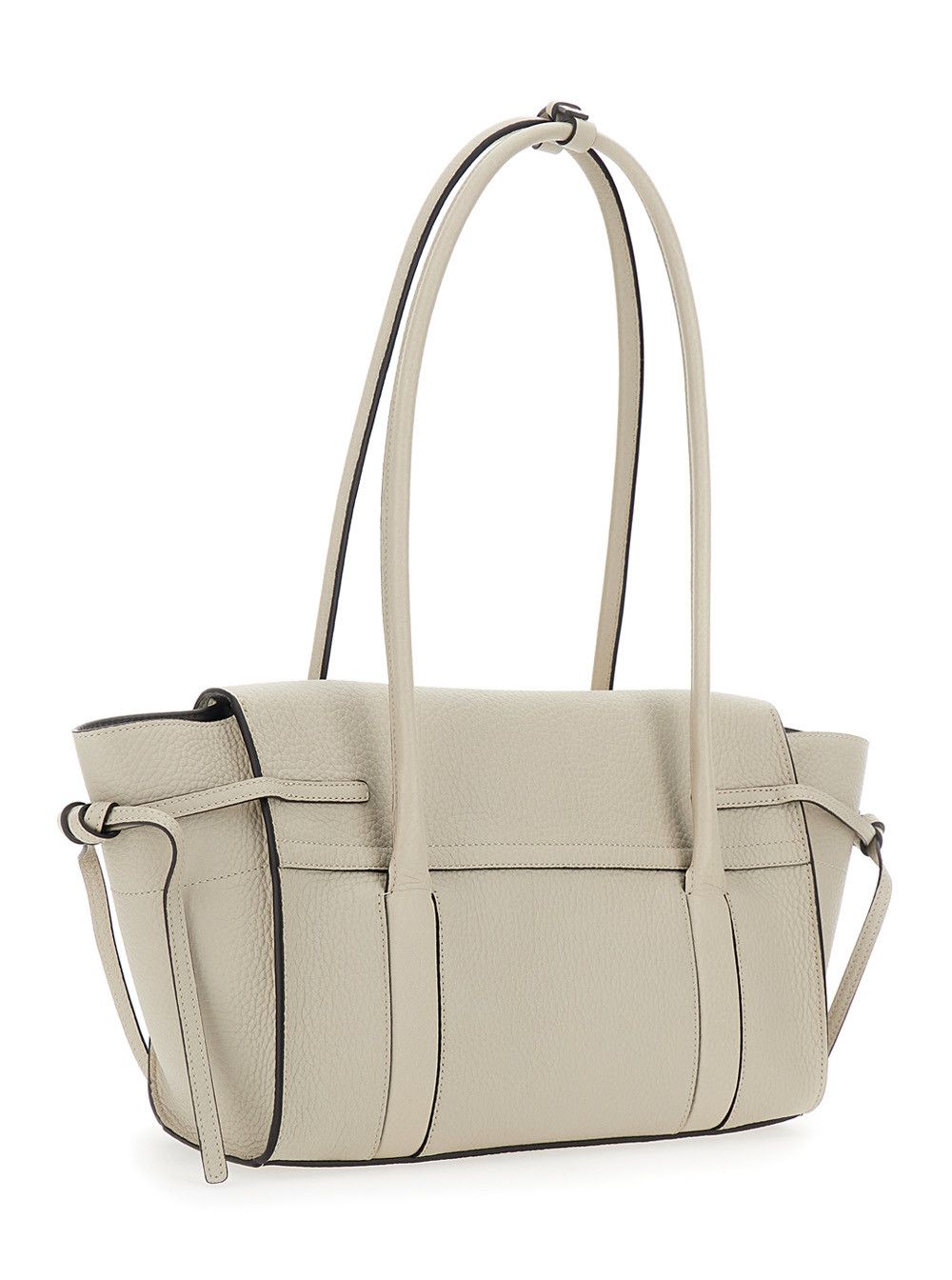 Mulberry 'Small Bayswater' White Shoulder Bag with Laminated Logo in Leather Woman Size ONE SIZE - 3 Thumbnail