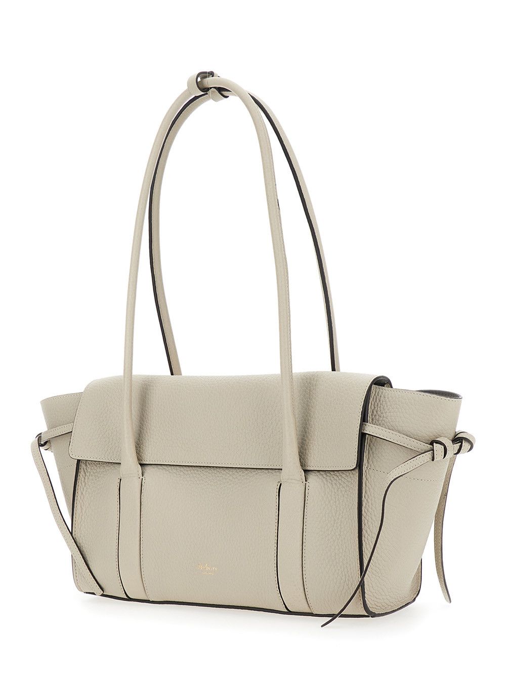 Mulberry 'Small Bayswater' White Shoulder Bag with Laminated Logo in Leather Woman Size ONE SIZE - 2 Thumbnail
