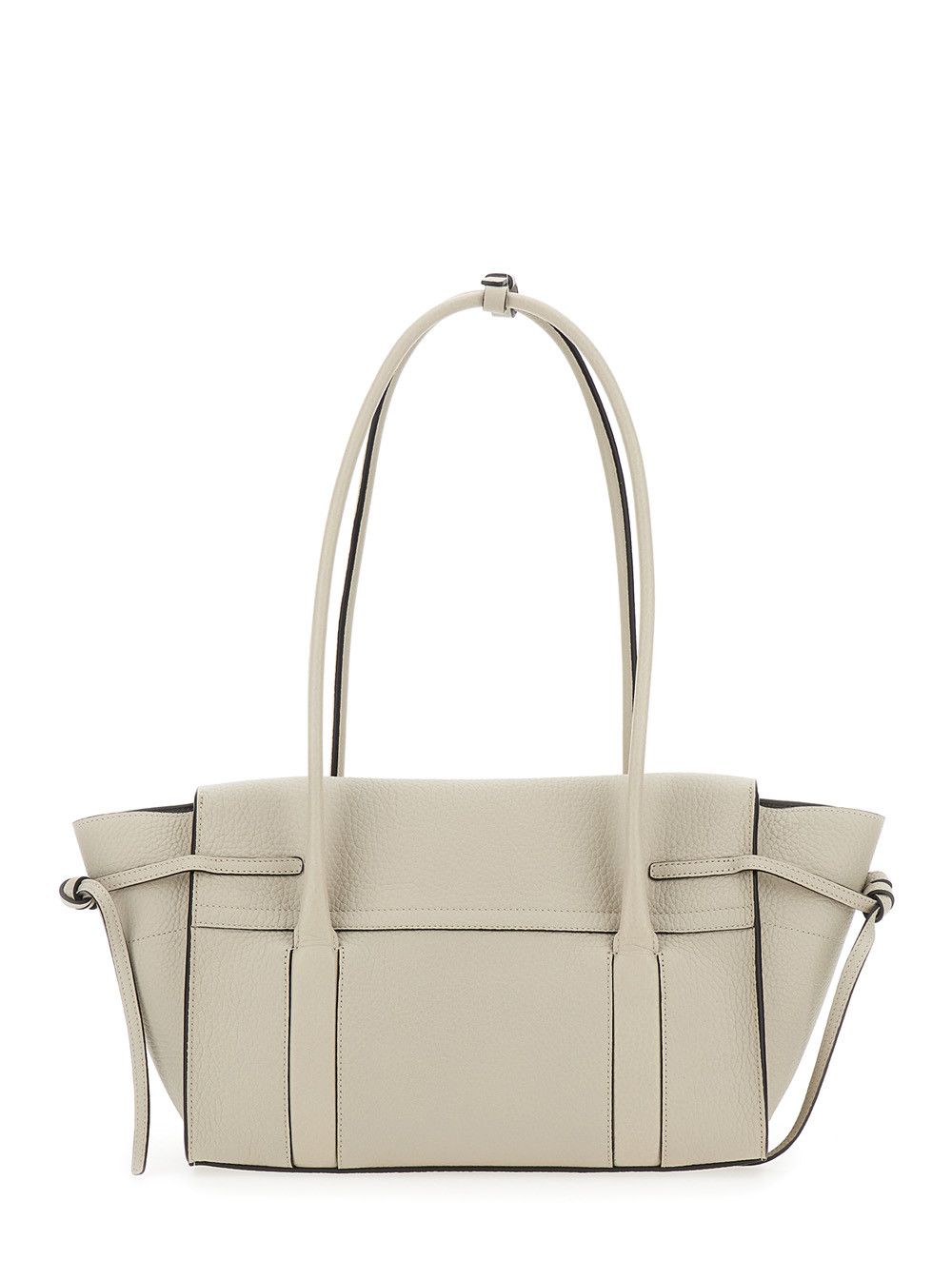 Mulberry 'Small Bayswater' White Shoulder Bag with Laminated Logo in Leather Woman Size ONE SIZE - 4 Thumbnail